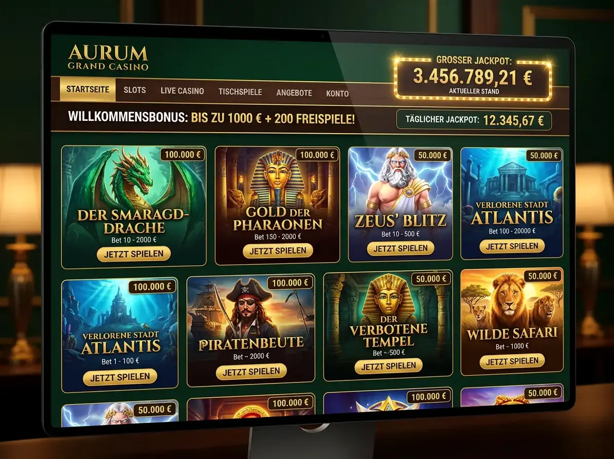 Hashlucky — Spielsaal und Angebot